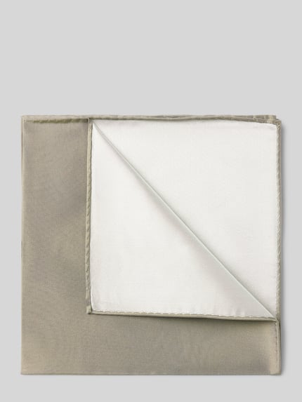 Productfoto, Einstecktuch aus reiner Seide van Blick, vierkant, effen design, omzoomde randen, zuiver zijde, Heren pochet