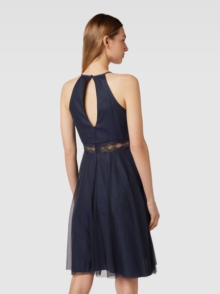 VM by Vera Mont Knielanges Cocktailkleid mit amerikanischem Ausschnitt Dunkelblau 5