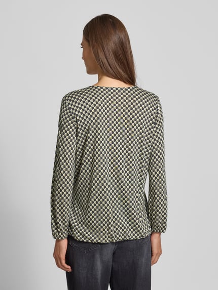 OPUS Bluse aus Viskose mit V-Ausschnitt Modell 'Sannah iconic' Gruen 5