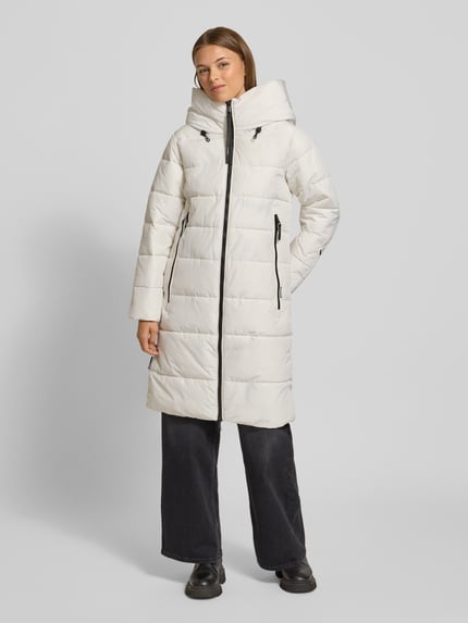 khujo Regular Fit Puffer Jacket mit gefüttertem Stehkragen Modell 'Jilia' Offwhite 4