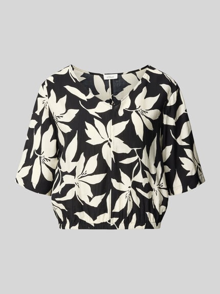 relaxed fit blousetop van viscosemix Shop The Look MANNEQUINE