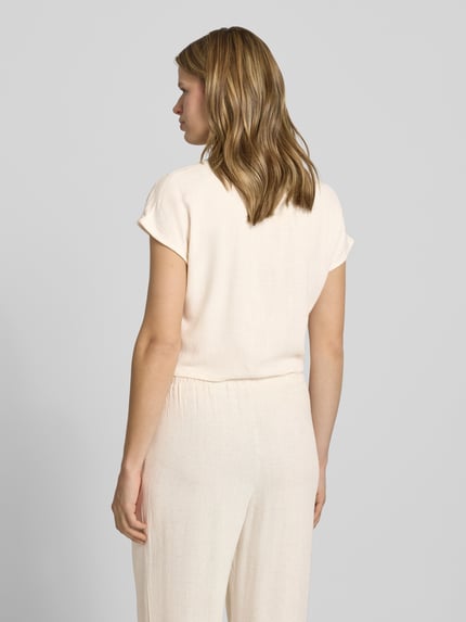 ONLY Regular Fit Blusentop aus Viskose-Leinen-Mix Modell 'SIESTA' Ecru 5