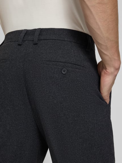 Lindbergh Straight Fit Stoffhose mit Baumwoll-Anteil Black 3
