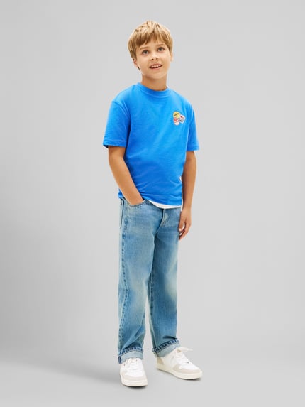 Tommy Hilfiger Kids Regular Fit T-Shirt aus reiner Baumwolle Royal 1