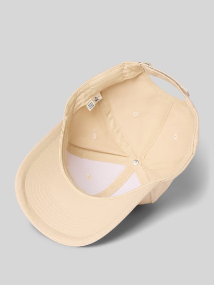 KnowledgeCotton Apparel Basecap mit Label-Detail Beige 2
