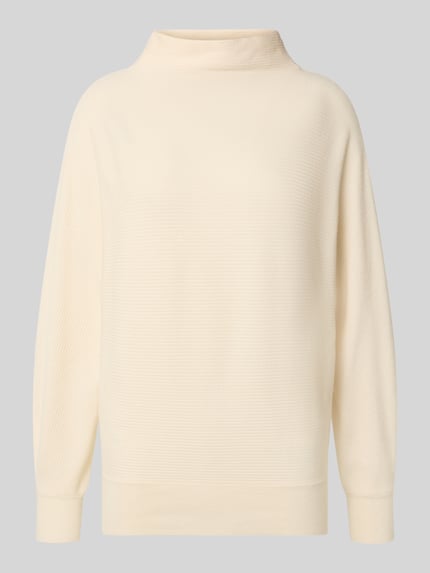 zero Strickpullover aus Viskose-Mix mit Stehkragen Offwhite 2