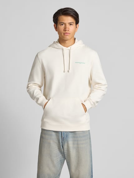 Tommy Jeans Relaxed Fit Hoodie aus reiner Baumwolle Offwhite 4