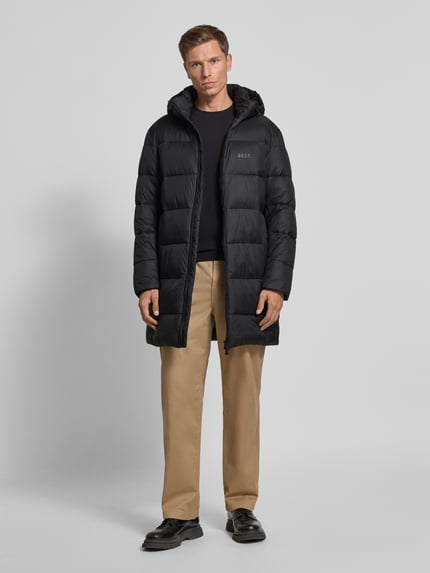 BOSS Regular Fit Steppjacke mit Label Print Modell 'CIKER' Black 1