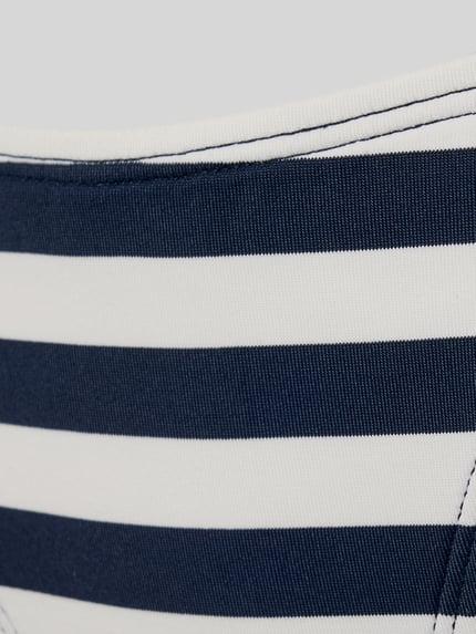 Produktfoto, Bikini-Slip mit seitlicher Schnürung Modell 'YADBOR' von Barts aus Material-Mix mit Stretch-Anteil, streifiges Muster
