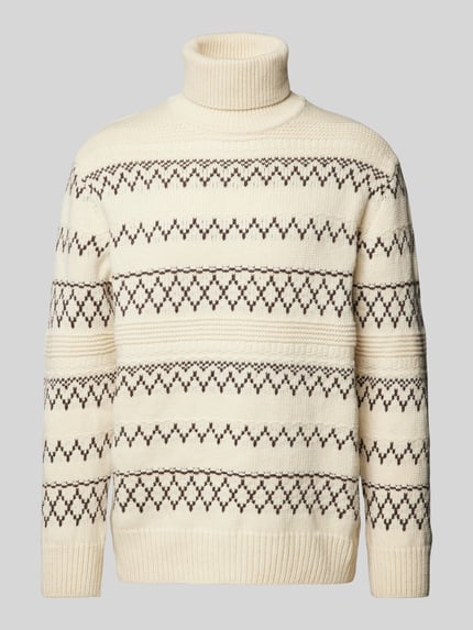 KnowledgeCotton Apparel Gebreide pullover van pure wol Offwhite - 2