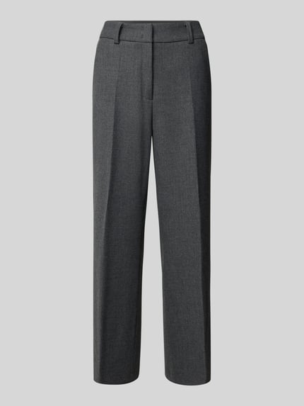 Brax Straight Fit Bundfaltenhose aus Viskose-Mix Modell 'STYLE.MAINE' Dunkelgrau 2