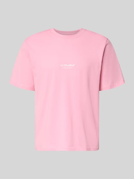 t-shirt z logo i okrągłym dekoltem Shop The Look MANNEQUINE
