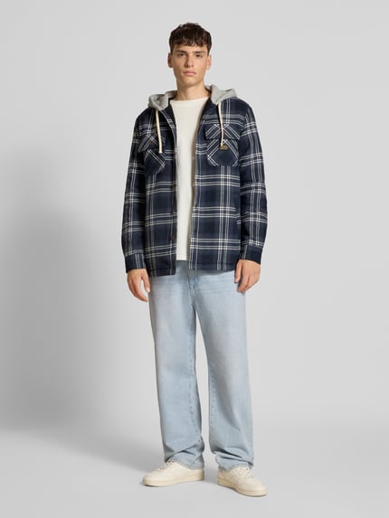 Superdry Regular Fit Hemdjacke mit Brusttaschen Marine 1