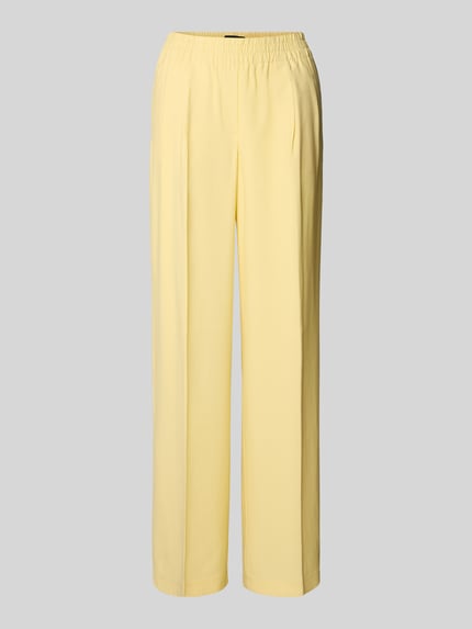 VERO MODA Regular Fit Hose aus Viskose-Mix MODELL'CARMEN' Hellgelb 2