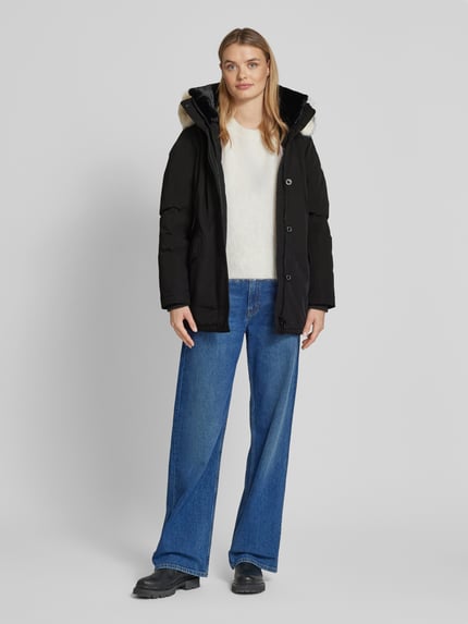 Wellensteyn Parka met imitatiebont, model 'ENTERPRISE' Zwart - 1