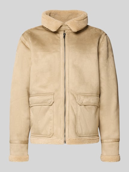 Blend Jacke mit Pattentaschen Modell 'FISCHER' Beige 2