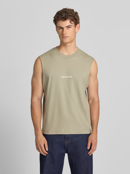 JACK & JONES T-Shirt mit Stitching Taupe 4