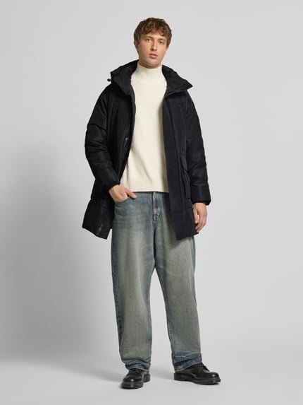 ONLY & SONS Regular fit parka met afneembare capuchon, model 'CAM' Zwart - 1