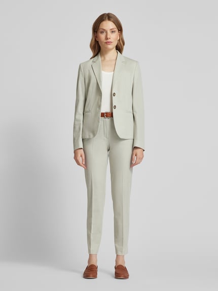 Christian Berg Woman Selection Blazer met strookzakken Lindegroen - 1