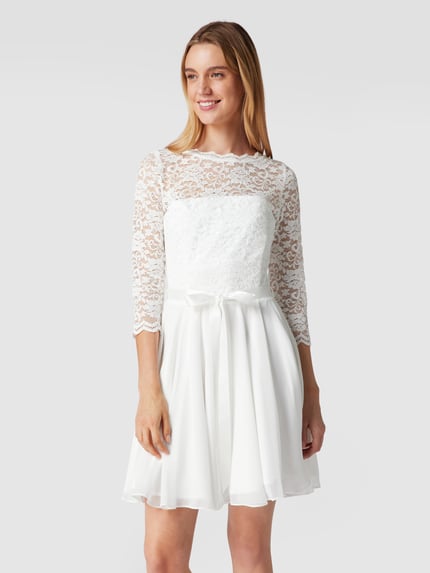 SWING Brautkleid aus floraler Spitze Offwhite 4