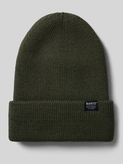 Barts Mütze mit Label-Patch Modell 'KINABALU' Oliv 1