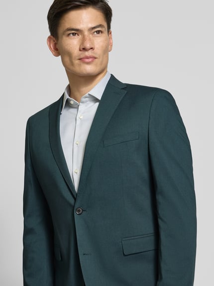 s.Oliver BLACK LABEL Slim Fit Sakko mit Reverskragen Dunkelgruen 3
