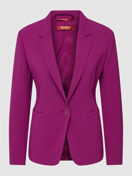 Max Mara Studio Blazer met reverskraag, model 'REFOLO' Helder paars - 1