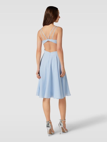 LUXUAR FASHION Cocktailjurk met cut-out Lichtblauw - 5