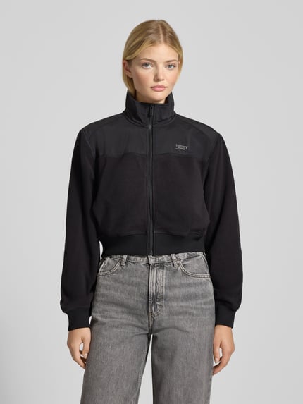 Tommy Jeans Bluza rozpinana o kroju regular fit z polaru Czarny 4