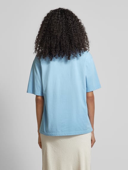 Scotch & Soda T-shirt z nadrukiem z napisem i logo Szaroniebieski 5
