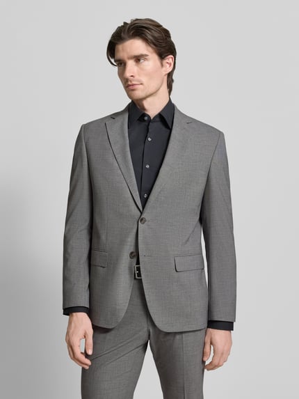 HECHTER PARIS Regular Fit Anzug mit Viskose-Anteil Anthrazit Melange 4