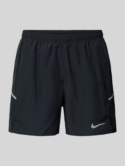 Shorts mit seitlichen Eingrifftaschen und Logo-Print Shop The Look MANNEQUINE