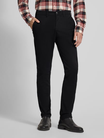 MCNEAL Chinosy o kroju slim fit z kieszeniami z tyłu Czarny 4