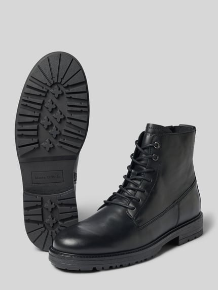 Marc O'Polo Boots aus echtem Leder Modell 'RONY 3A' Black 4