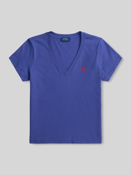 Polo Ralph Lauren Regular Fit T-Shirt aus reiner Baumwolle Blau 2