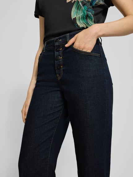 Marc Cain Jeans mit 5-Pocket-Design Dunkelblau 3