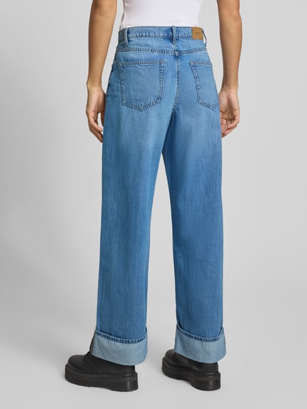 ONLY Jeansy o kroju loose fit z czystej bawełny model 'HOPE' Jeansowy niebieski 5