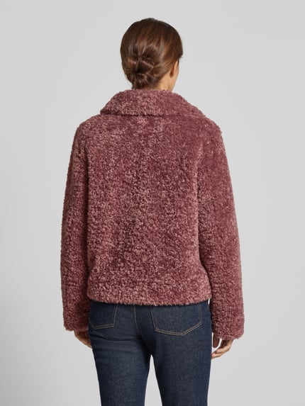 FUCHS SCHMITT Regular Fit Jacke aus Teddyfell mit Umlegekragen Altrosa 5