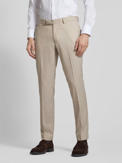 Pierre Cardin Regular Fit Anzughose mit Bügelfalten Modell 'Ryan' Beige 4