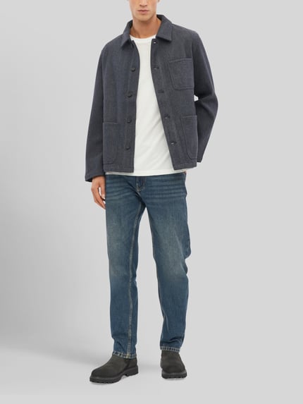 s.Oliver RED LABEL Hemdjacke mit aufgesetzten Taschen Marine 1