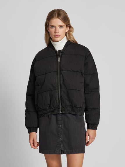 ONLY Gevoerde jeansjack met opstaande kraag, model 'QUEEN' Zwart - 4