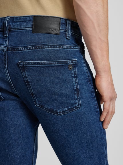 BOSS Orange Slim Fit Jeans im 5-Pocket-Design Modell 'DELAWARE' Jeansblau 3