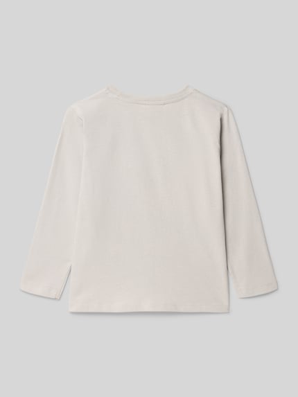 Mayoral Regular Fit Longsleeve mit Motiv-Print Stein 3