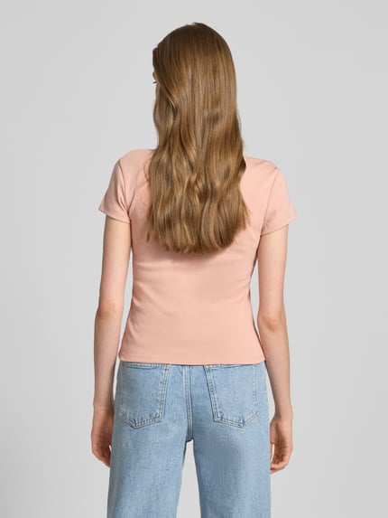 REVIEW T-shirt z okrągłym dekoltem Brudnoróżowy 5
