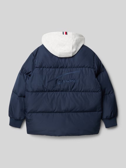 Tommy Hilfiger Teens Regular Fit Steppjacke mit Daunen-Feder-Füllung Marine 3