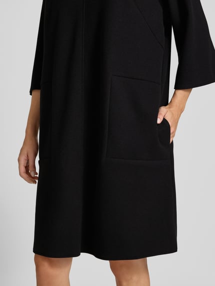 Christian Berg Woman Knielanges Kleid mit überschnittenen Schultern Black 3