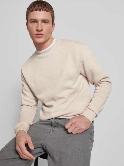 JACK & JONES Sweatshirt mit Rundhalsausschnitt Modell 'BRADLEY' Offwhite 3