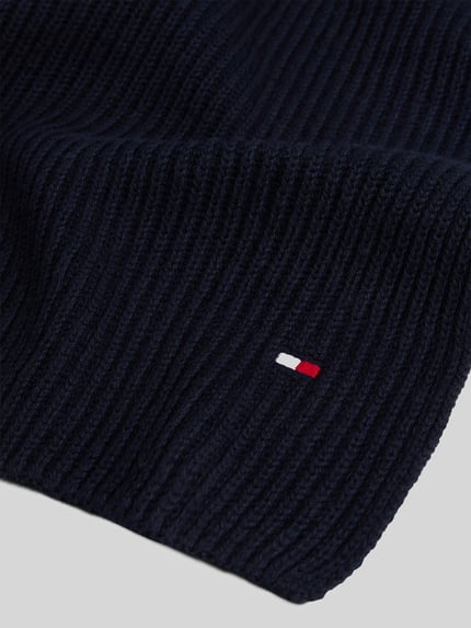 Tommy Hilfiger Schal mit Logo-Detail aus Kaschmir Marine 3