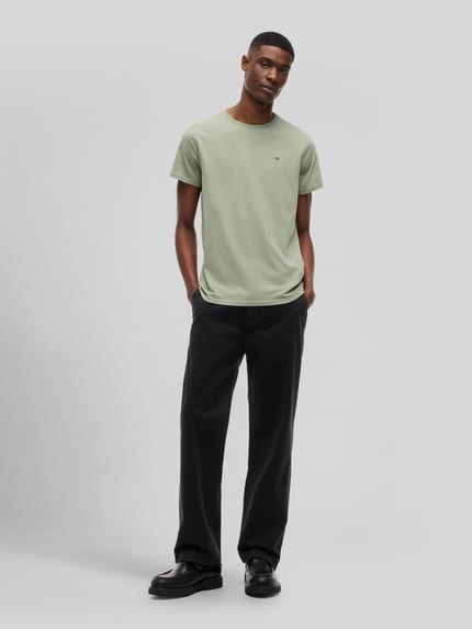 Tommy Jeans Regular Fit T-Shirt aus reiner Baumwolle Schilf 1