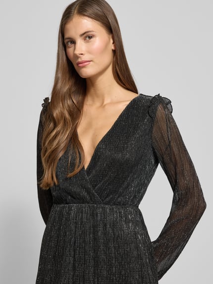 GUIDO MARIA KRETSCHMER WOMAN Cocktailjurk met V-hals, model 'Cassidy' Zilver - 3
